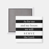 Was mich und mein Haus betrifft Magnet (Vorderseite/Rückseite)