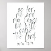 Was mich und mein Haus betrifft Poster (Vorne)