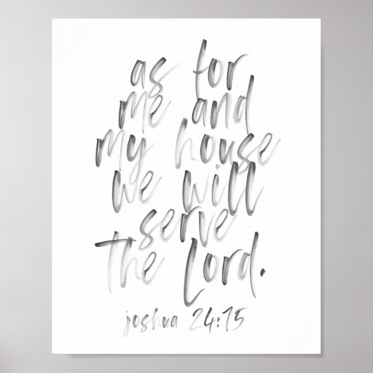 Was mich und mein Haus betrifft Poster (Vorne)