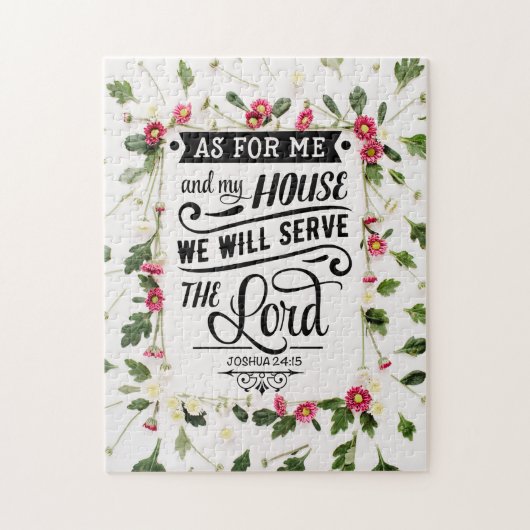 Was mich und mein Haus betrifft Puzzle (Vertikal)