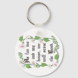 Was mich und mein Haus betrifft... Schlüsselanhäng Schlüsselanhänger