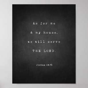 Was mich und mein Haus betrifft, THE LORD, Joshua  Poster