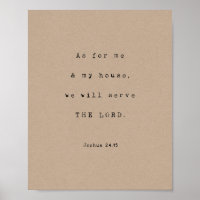 Was mich und mein Haus betrifft, THE LORD, Joshua 