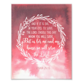 Was mich und mein Haus betrifft, werden wir dem He Fotodruck