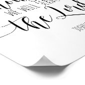 Was mich und mein Haus betrifft, werden wir dem He Poster (Ecke)