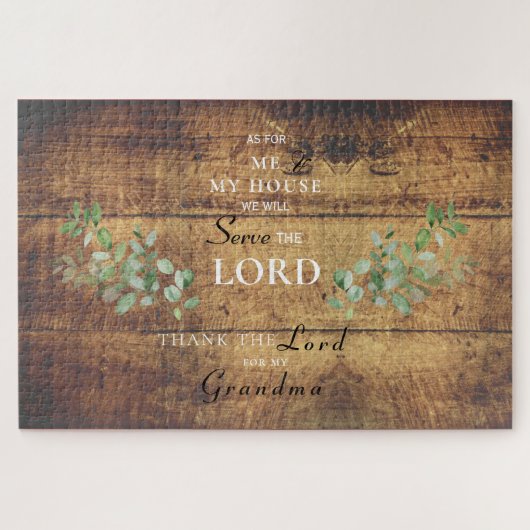 Was mich und mein Haus betrifft, werden wir dem He Puzzle (Horizontal)