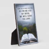 Was mich und mein Haus Plaque oder Ihre Schrift be Fotoplatte (Seite)