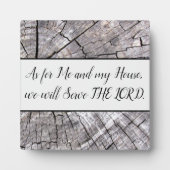 Was mich und mein Haus Tabletop Plaque mit Easel b Fotoplatte (Vorderseite)