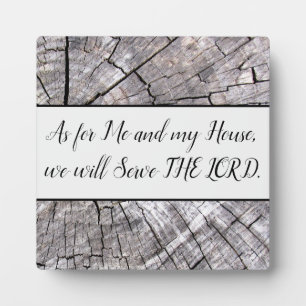 Was mich und mein Haus Tabletop Plaque mit Easel b Fotoplatte