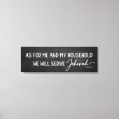 Was mich und meinen Haushalt auf Chalkboard angeht Leinwanddruck (Vorderseite)