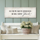 Was mich und meinen Haushalt betrifft, werden wir  Poster