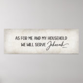 Was mich und meinen Haushalt betrifft, werden wir Poster (Vorne)