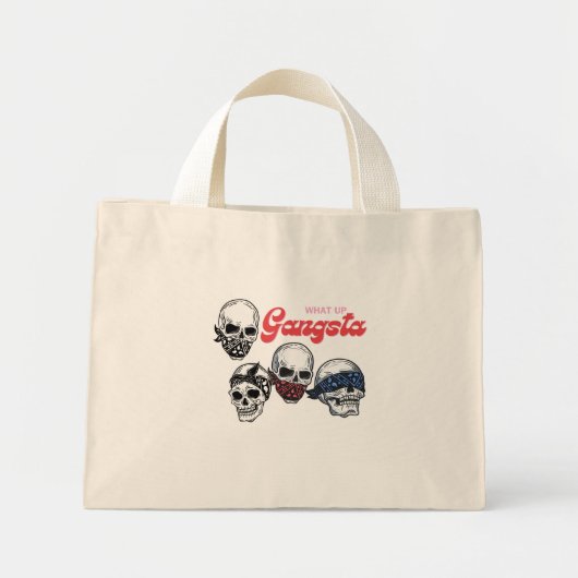 Was mit Gangsta Skells? Mini Stoffbeutel (Vorne)