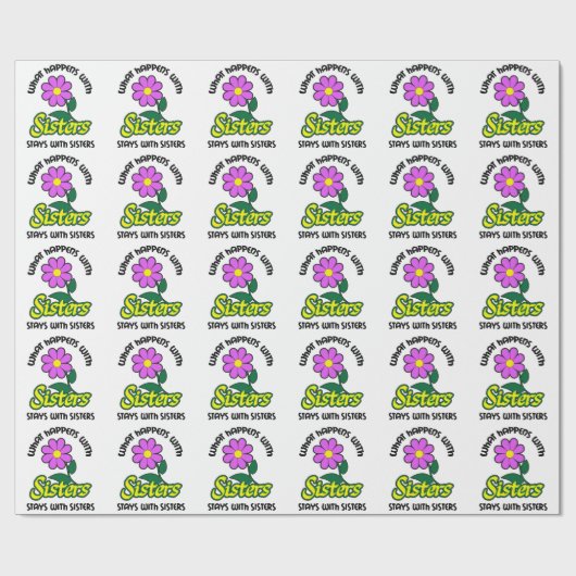 Was mit Schwestern passiert Geschenkpapier (Flach)