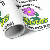 Was mit Schwestern passiert Geschenkpapier (Rolleneckpunkt)