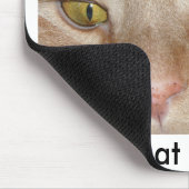 Was Mouse/Orange Tabby Cat Spaß Mousepad (Ecke)
