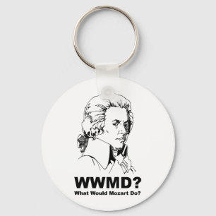 Was Mozart tun würde Schlüsselanhänger