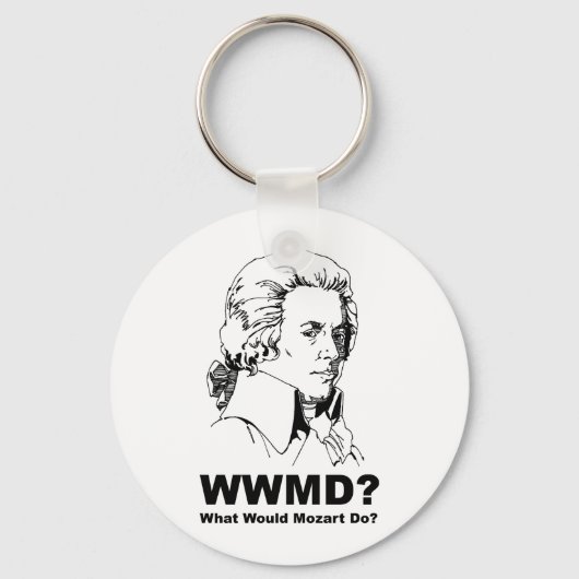 Was Mozart tun würde Schlüsselanhänger (Vorderseite)