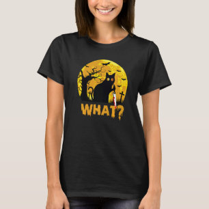 Was Murderous Cat Holding Knife Halloween Costum T-Shirt