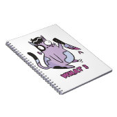 Was? Murderous Cat, Zombie Cat Halloween Notizblock (Rechte Seite)