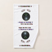 Was nennt man Cheater bei Rasenschüsseln, lustig? Badhandtuch Set (Handtuch)