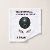 Was nennt man Cheater bei Rasenschüsseln, lustig? Badhandtuch Set (Waschlappen)