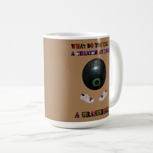 Was nennt man Cheater bei Rasenschüsseln, lustig? Kaffeetasse (VorderseiteRechts)