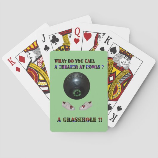 Was nennt man Cheater bei Rasenschüsseln, lustig? Spielkarten (Rückseite)