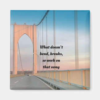 Was nicht verbräbt, bricht Niedliches Zitat-Magnet Magnet