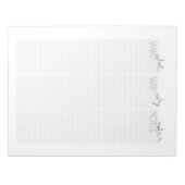 Was? Notizen? Warum? Spaß Notepad Notizblock (Vorderseite)