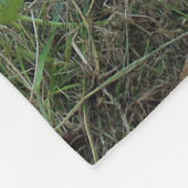 Was oben ist - Huhn-Hintern Fleecedecke (Ecke)