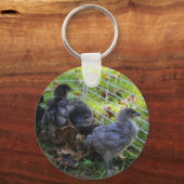 Was oben ist - Huhn-Hintern Schlüsselanhänger (Vorderseite)