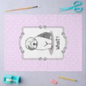 Was? Old English Sheepdog (Grau 1) Funny Seidenpapier (Basteln)