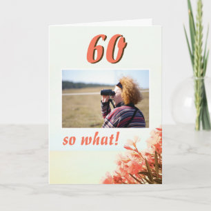 Was Oleander Floral 60. Geburtstag Foto Karte