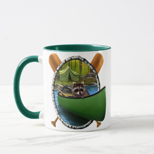 Was passiert am Raccoon-See-Abenteuer Tasse (Links)