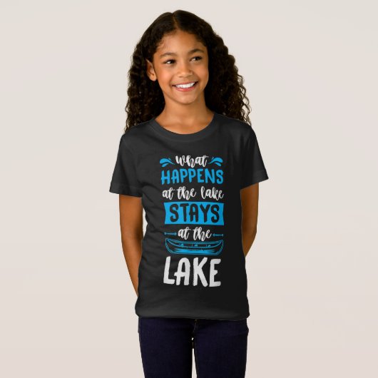 Was passiert am See Bleibe am Lake Paddle T-Shirt (Vorne ganz)