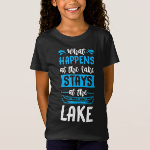 Was passiert am See Bleibe am Lake Paddle T-Shirt