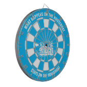 Was passiert auf dem Houseboat Dartboard mit Dartb Dartscheibe (Vorderseite Links)