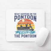 Was passiert auf dem Pontoon Boat Funny Boating Gi Mousepad (Mit Mouse)