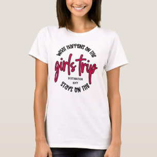 Was passiert auf der Girls Trip Funny Custom T-Shirt