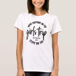 Was passiert auf der Girls Trip Funny Custom T-Shirt