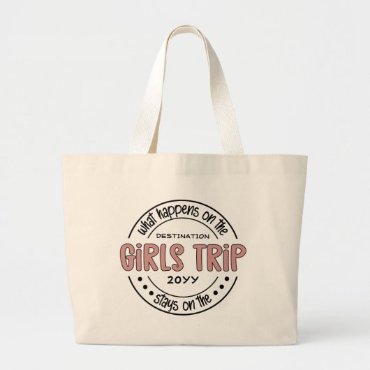 Was passiert auf Girls Trip Custom Girls Weekend Jumbo Stoffbeutel (Vorne)