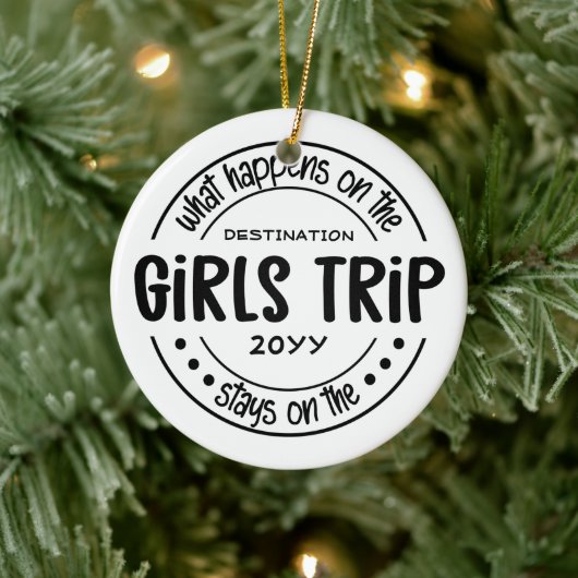 Was passiert auf Girls Trip Custom Girls Weekend Keramik Ornament (Baum)