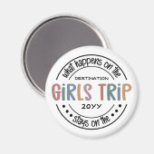 Was passiert auf Girls Trip Custom Girls Weekend Magnet (Vorderseite/Rückseite)