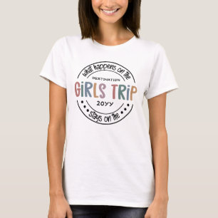 Was passiert auf Girls Trip Custom Girls Weekend T-Shirt