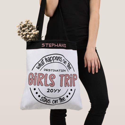 Was passiert auf Girls Trip Custom Girls Weekend Tasche (Von Nahem)