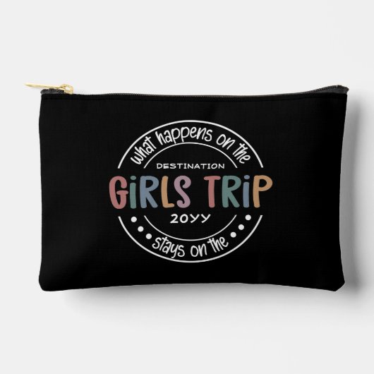 Was passiert auf Girls Trip Custom Girls Weekend Zubehörtasche (Vorderseite)