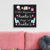 Was passiert bei Auntie Leinwanddruck (Insitu (Wohnzimmer))