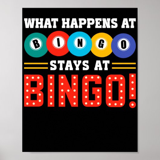 Was passiert bei BingoStays am Bingo Funny Lucky Poster (Vorne)