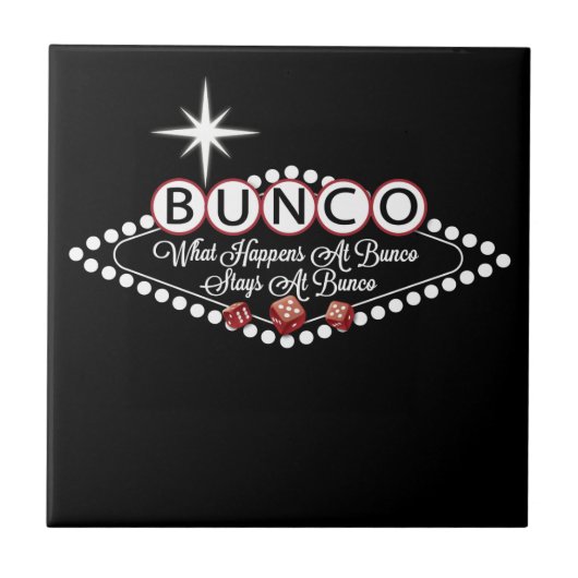 Was passiert bei Bunco Bleibe bei Bunco Fun Fliese (Vorderseite)
